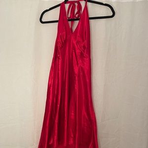Vintage Satin Halter Slip dress